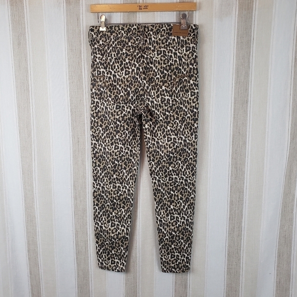 American Eagle Next Level Stretch Hi-rise Jeggings Leopard Print 6 X-Short - Picture 7 of 7